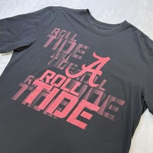 Nike Dri-FIT Black Alabama Crimson Tide Roll Tide Shirt‎ Men's XL NCAA